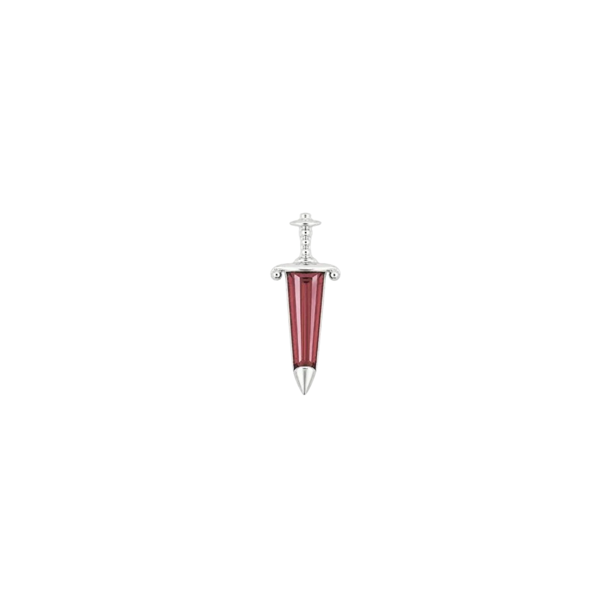 Spellbound Garnet – 14K Gold Threadless End - piercing-zone.com