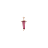 Spellbound Garnet – 14K Gold Threadless End - piercing-zone.com