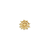 SpiderWeb 14K Gold Threadless End – Front View