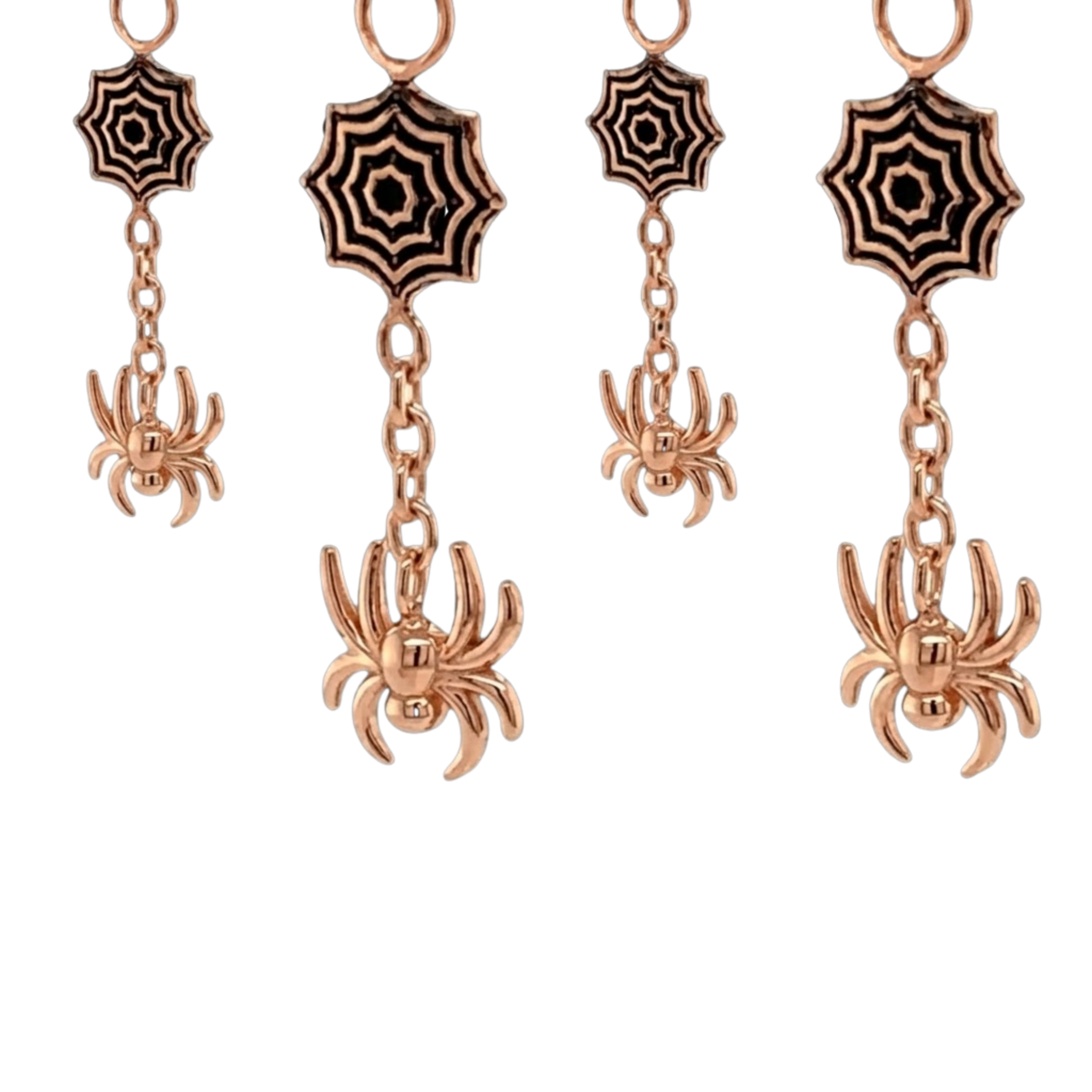 Spider Web rolo chain - Enhancer – 14K Gold Piercing Charm