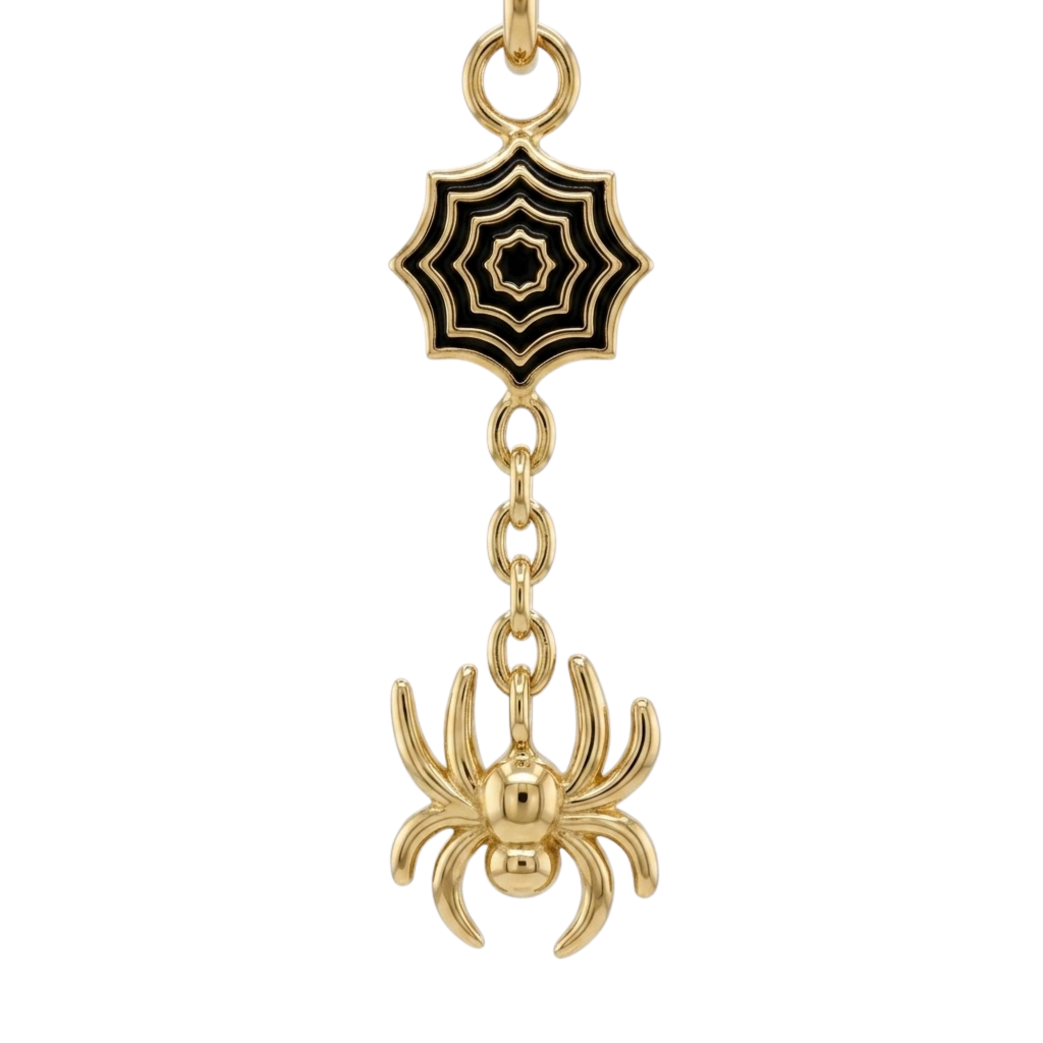 Spider Web rolo chain - Enhancer – 14K Gold Piercing Charm
