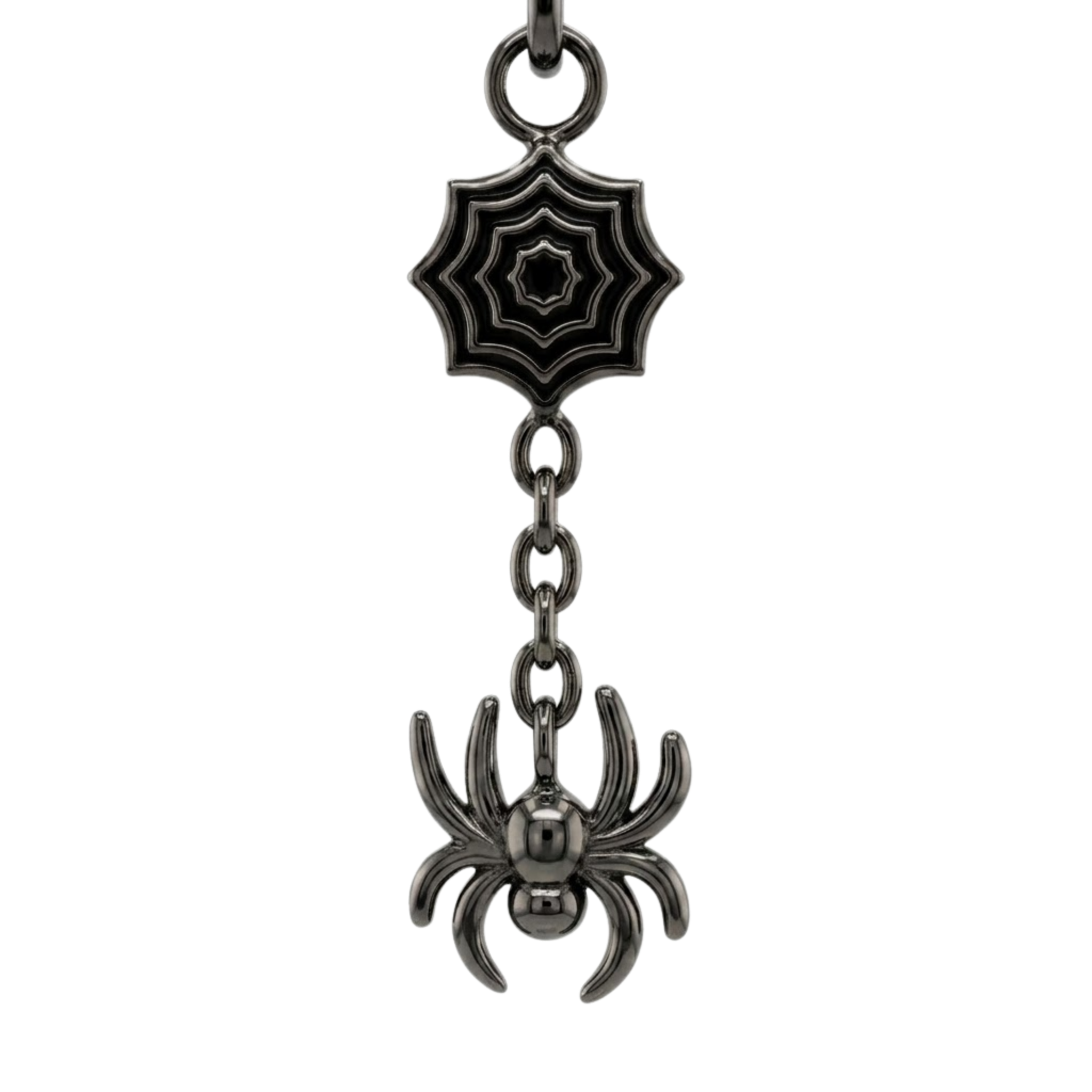 Spider Web rolo chain - Enhancer – 14K Gold Piercing Charm