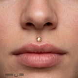 Spirit Rutilated Quartz – 14K Gold Threadless End