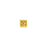 Square With Bead in Yellow Gold – Studio Lighting Shot