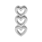 Side Profile of Stacked Hearts (3 Hearts) – Polished Detailing