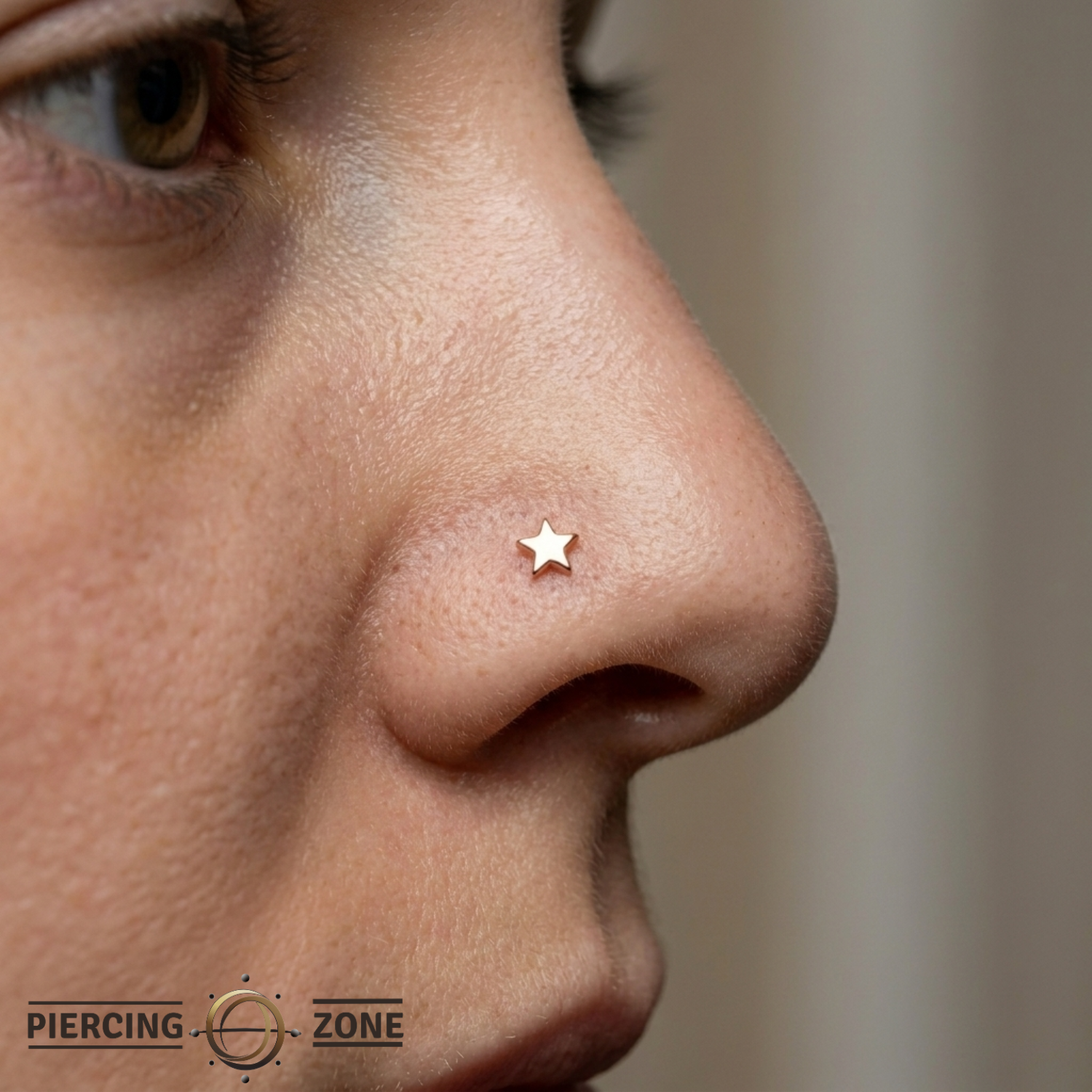 Star - 18K Gold Threadless/Threaded End