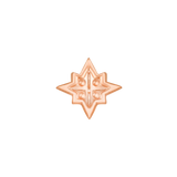 Star Trim End in 14K Rose Gold – Studio Lighting Detail