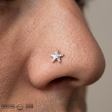 Starfish – 14K Gold Threadless/Threaded End