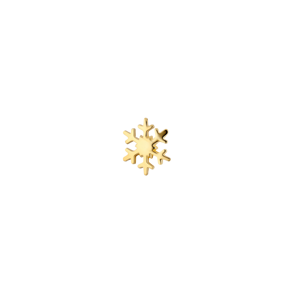 Stellar Dendrite - 18K Gold Threadless/Threaded End - piercing - zone.com