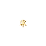 Stellar Dendrite - 18K Gold Threadless/Threaded End - piercing - zone.com