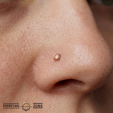 Sunstone Prong – 14K Gold Threadless End