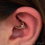 Susie Ring Displayed in Yellow Gold – Soft Studio Light