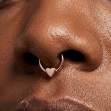Sweet Heart - 14K Gold Heart Fixed Bead Ring