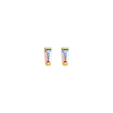 TAPERED BAGUETTE - MERCURY MIST TOPAZ THREADLESS END piercing-zone.com