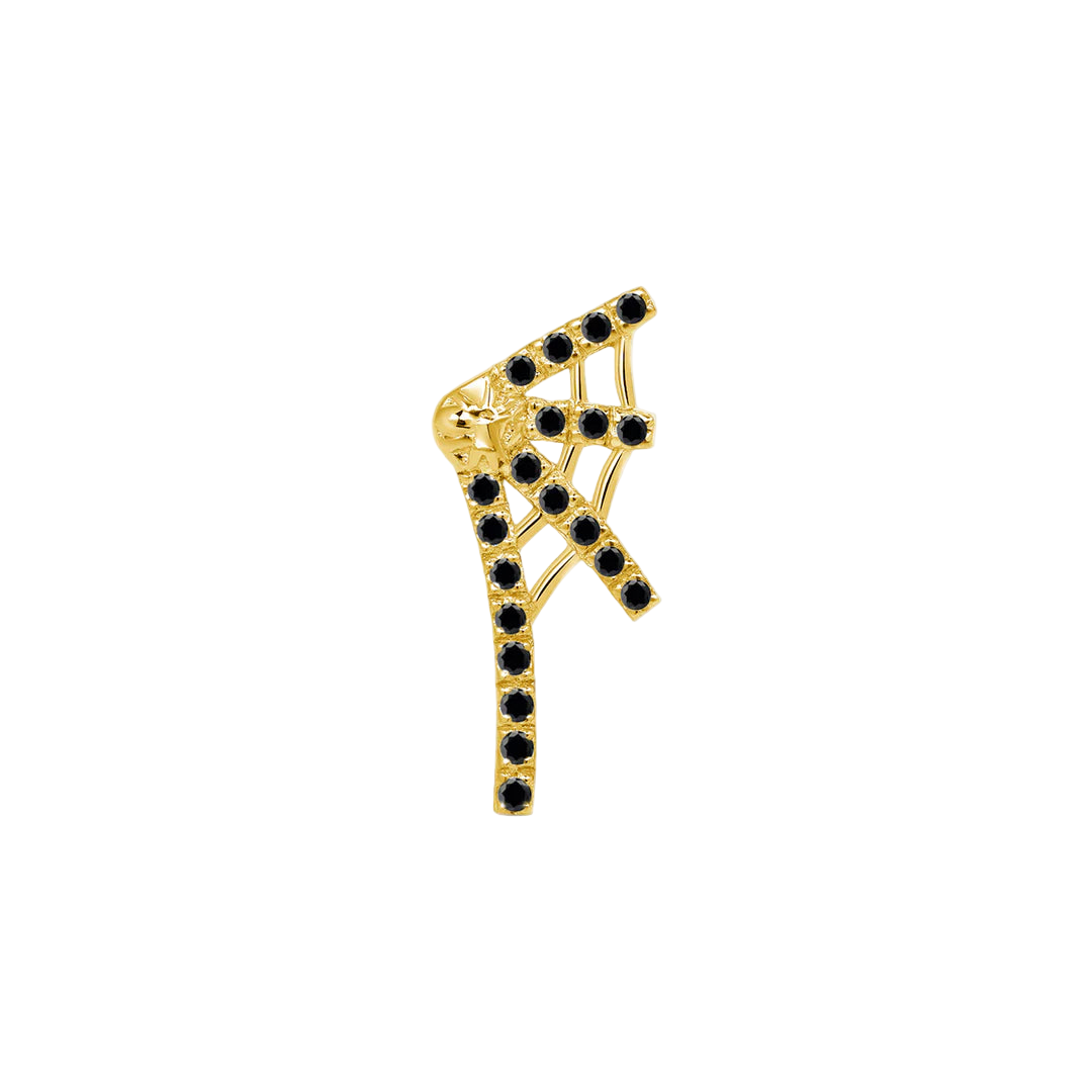 Tarantula Web – 14K Gold Gemstone Threadless End