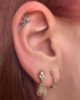 Tarantula Web – 14K Gold Gemstone Threadless End