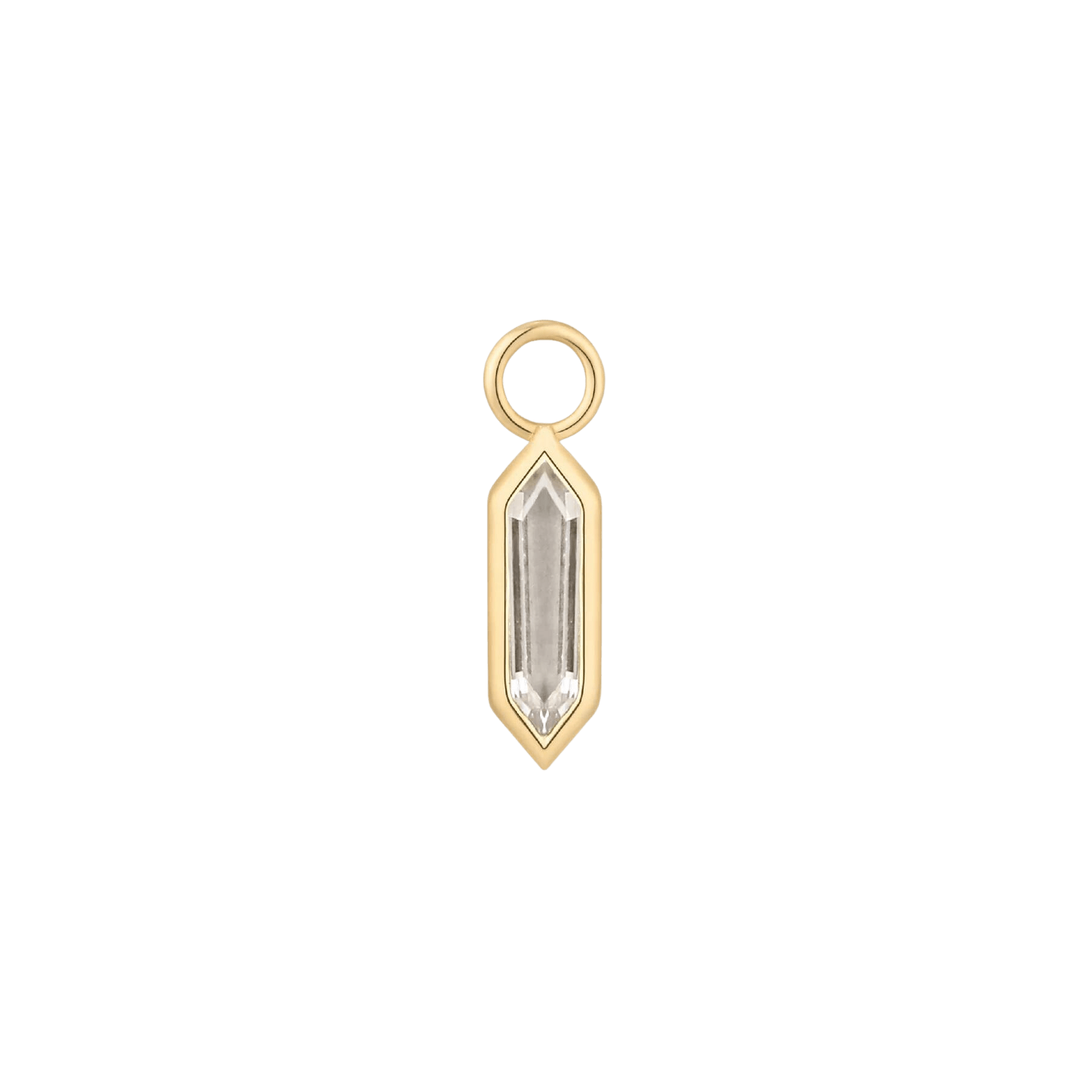THEORY - CZ - GOLD CHARM piercing-zone.com
