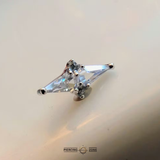 Hi, Society – 14K Gold Swarovski CZ Elongated Threadless End