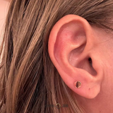 Disk – Polished Flat – 14K Gold Threadless End