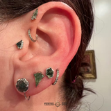 Vision – 14K Gold Moss Agate Threadless End