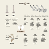 Threadless Posts – Titanium Flat Backs for 24/7 Comfort