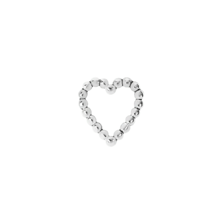 Maya Jewelry 14K gold Tiny Love heart end in white background display