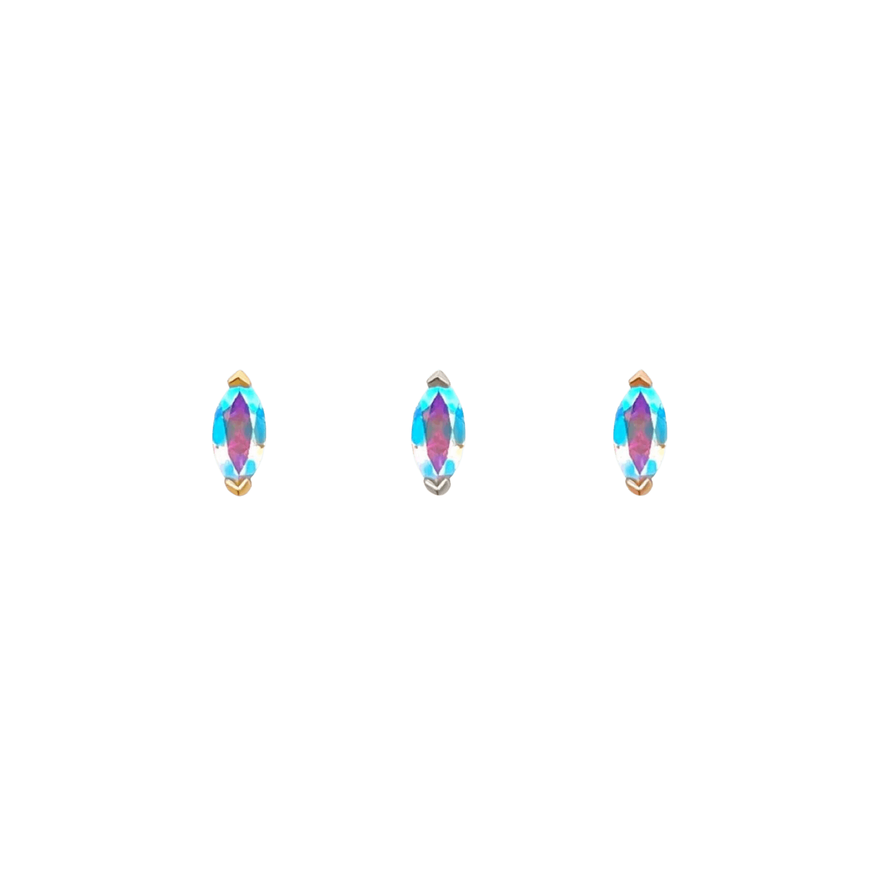 ZURI - MARQUISE MERCURY MIST TOPAZ - THREADLESS END piercing-zone.com
