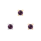 AMETHYST PRONG - THREADLESS END piercing-zone.com