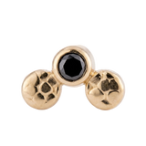 Trio - 14K Gold Threadless/Threaded - piercing - zone.com