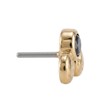 Trio - 14K Gold Threadless/Threaded - piercing - zone.com