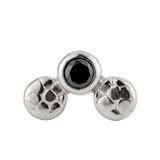 Trio - 14K Gold Threadless/Threaded - piercing - zone.com