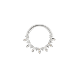UNFORGETTABLE - CZ - SOLID 14KT GOLD CLICKER piercing-zone.com