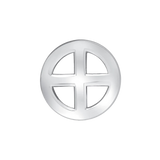 Earth Symbol – 14K/18K Gold Flat Threadless End