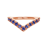 Vivian Seamless Ring – 14K Gold Cup & Divot Design