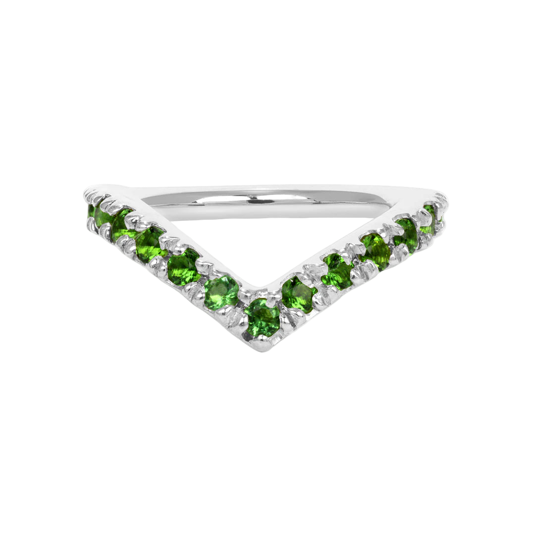 Vivian Seamless Ring – 14K Gold Cup & Divot Design