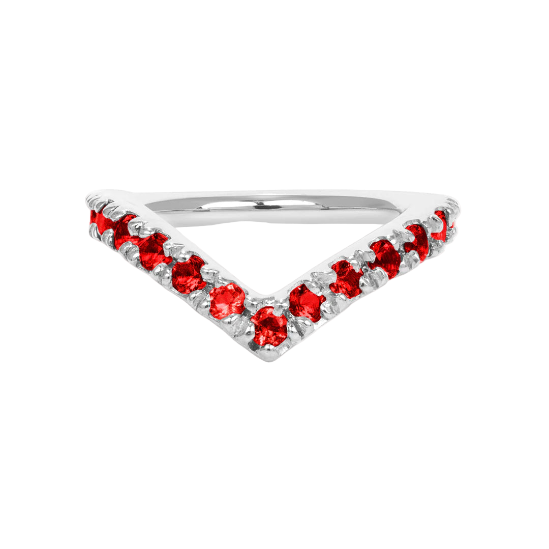 Vivian Seamless Ring – 14K Gold Cup & Divot Design