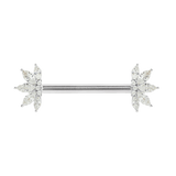 VALENTINA - CZ - FORWARD FACING - THREADLESS END piercing-zone.com