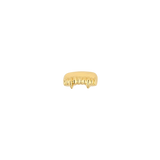 Vampire Fangs - 18K Gold Threadless/Threaded End - piercing - zone.com