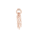 Vega | Diamond – 14K Gold Threadless End with Chain