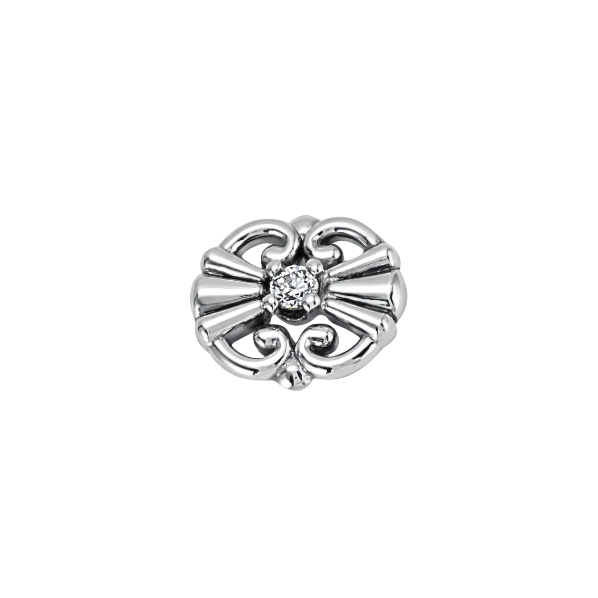 Whiskers Stone – 14K Gold Threadless/Threaded End