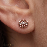 Whiskers Stone – 14K Gold Threadless/Threaded End