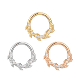 Wild Hearts CZ Clicker – 14K Gold