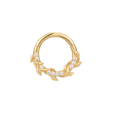 Wild Hearts CZ Clicker – 14K Gold