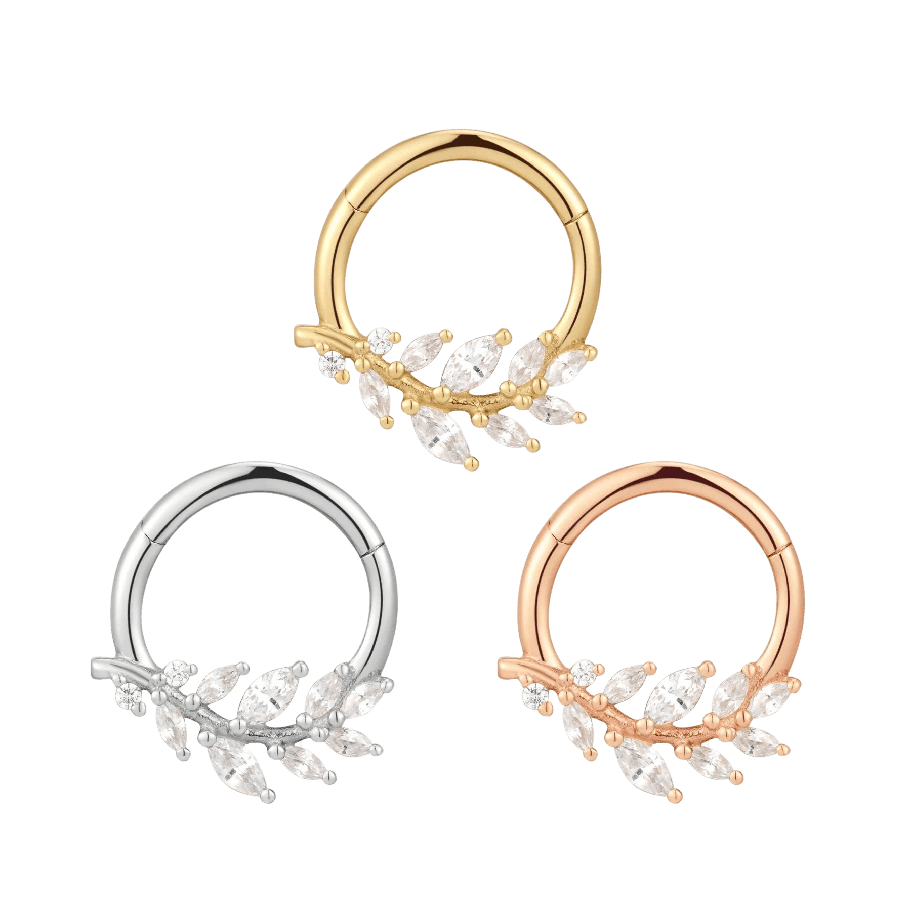 Wild Soul - CZ - 14k Gold Clicker