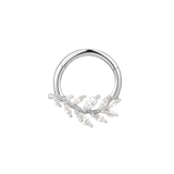 Wild Heart Clicker Worn in Daith Piercing – Natural Light