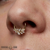 Wild Soul – CZ Marquise – 14K Gold Clicker