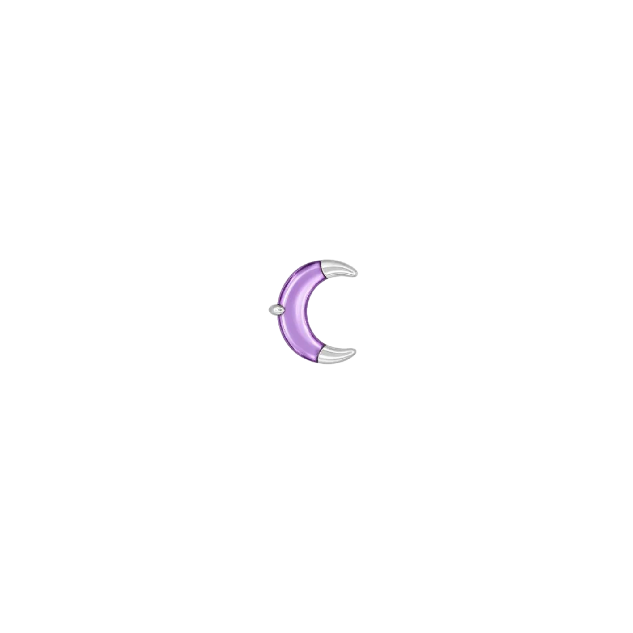 Witching Hour Amethyst – 14K Gold Threadless End - piercing-zone.com