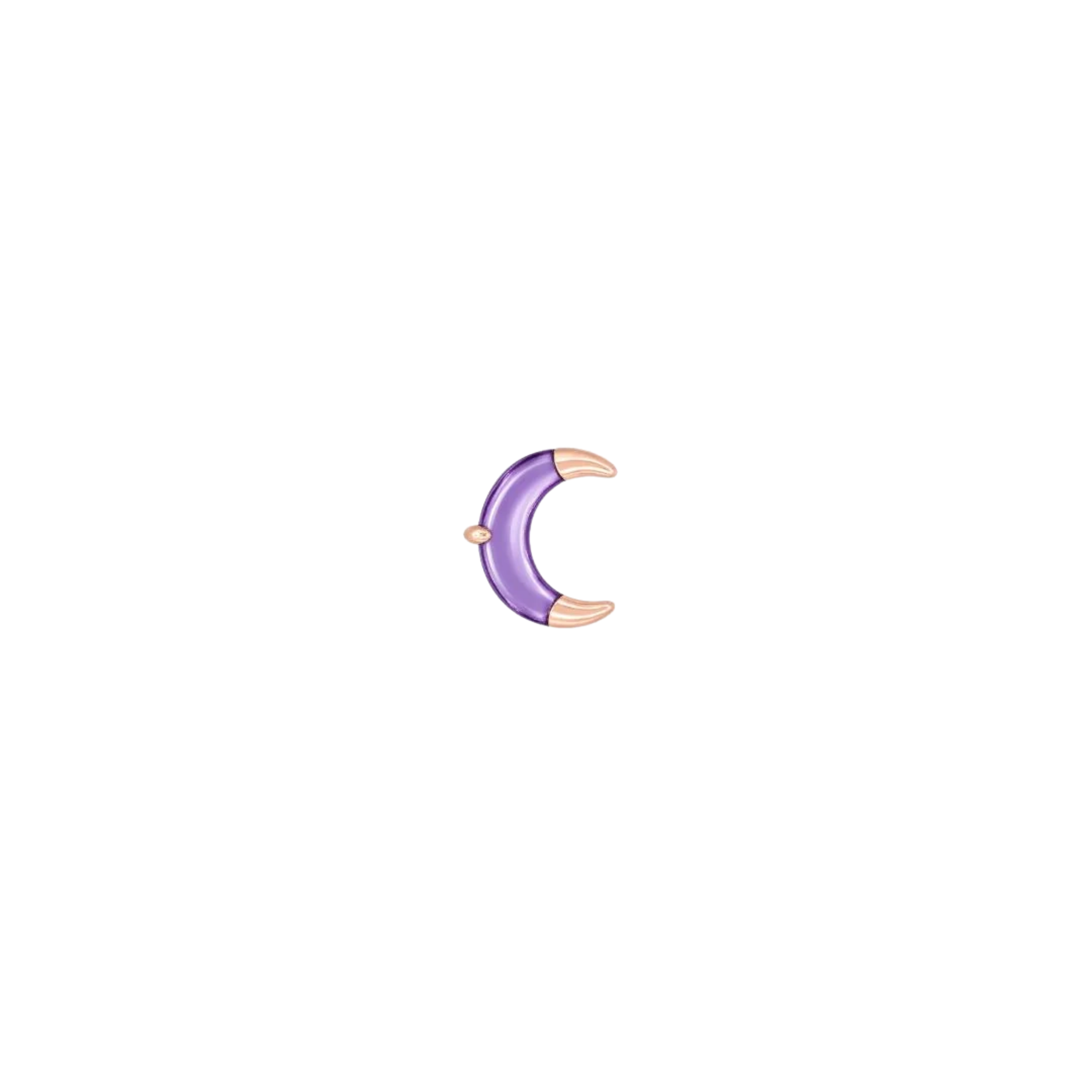 Witching Hour Amethyst – 14K Gold Threadless End - piercing-zone.com