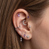 Witching Hour Amethyst – 14K Gold Threadless End