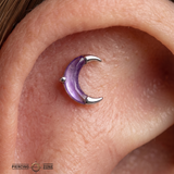 Witching Hour Amethyst – 14K Gold Threadless End